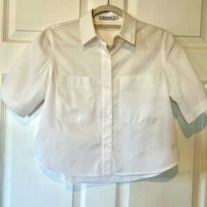 Alexander Wang Cropped Woven Shirt